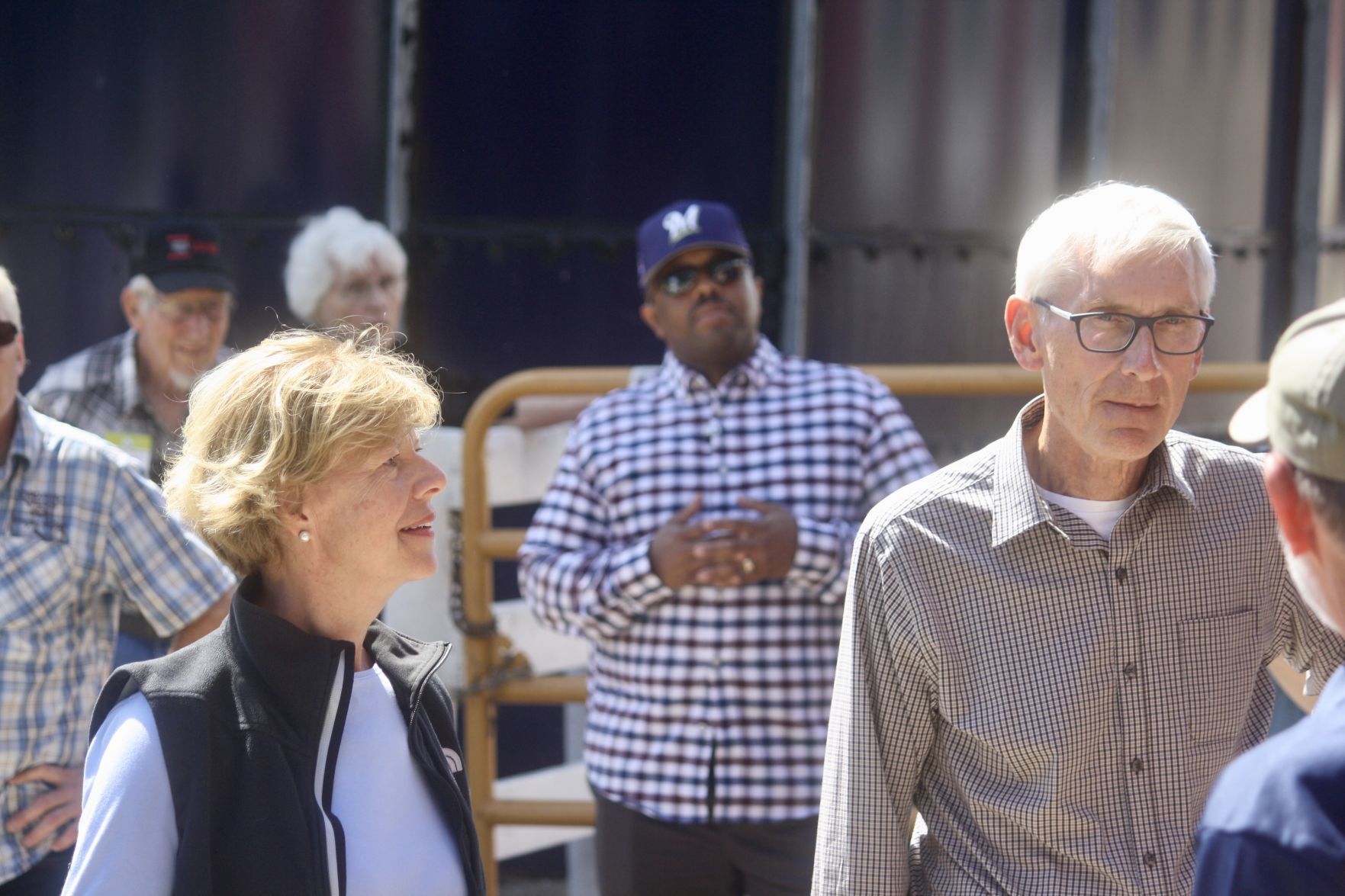 Gov. Evers and Sen. Baldwin tour Gearing Oakdale Farms
